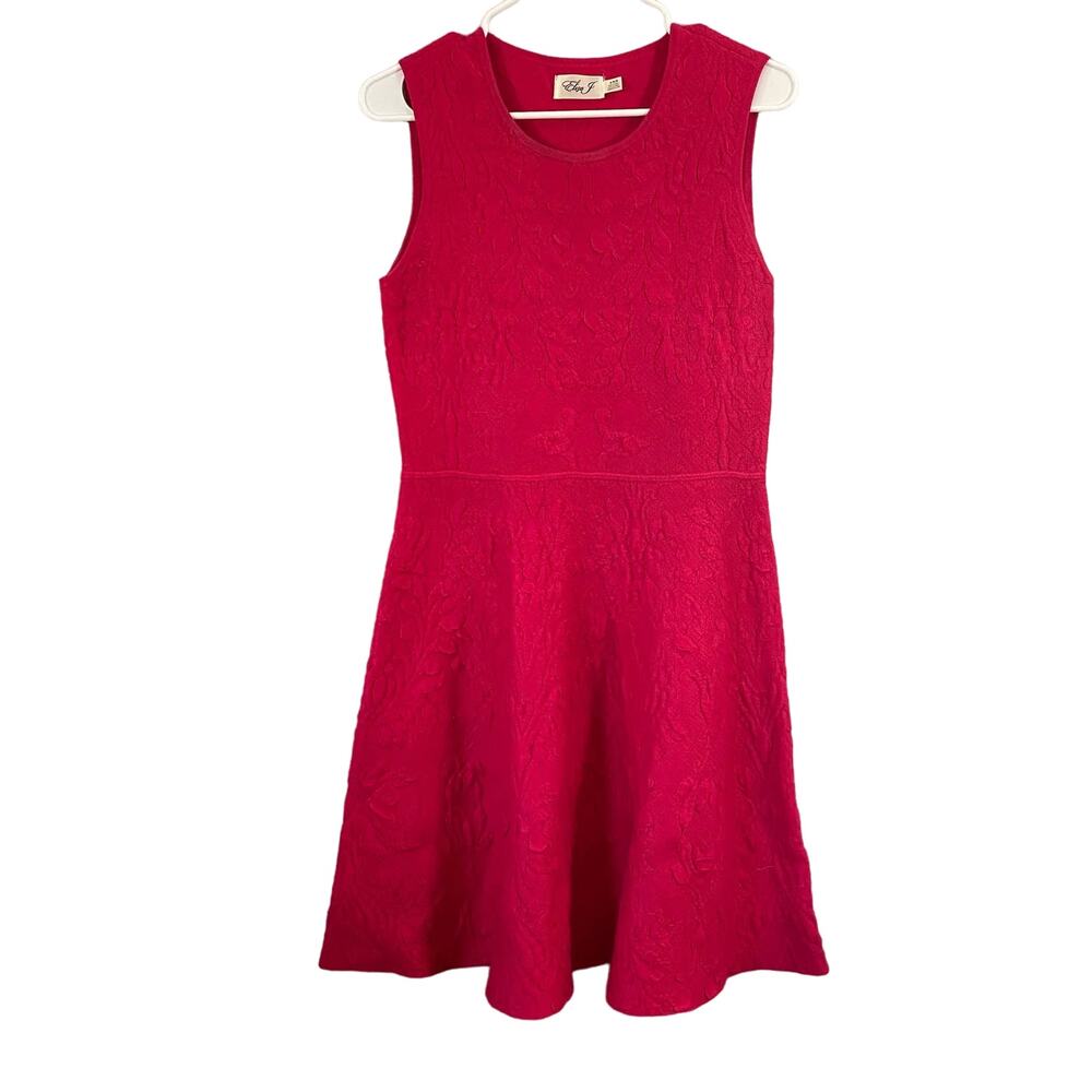 Eliza J Womens Medium Pink Floral Dress Knee Length Tank Wedding Sleeveless